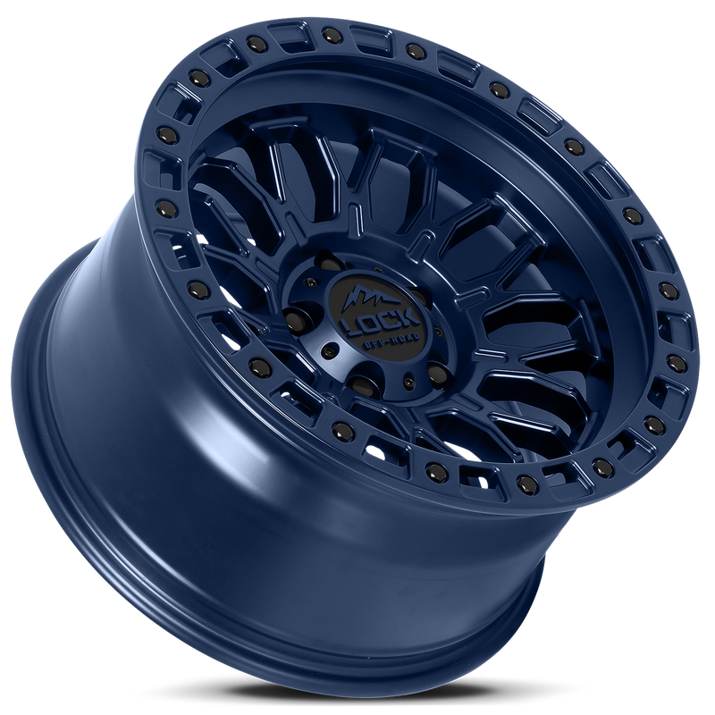 Lock Off-Road Combat Wheel (Matte Blue)