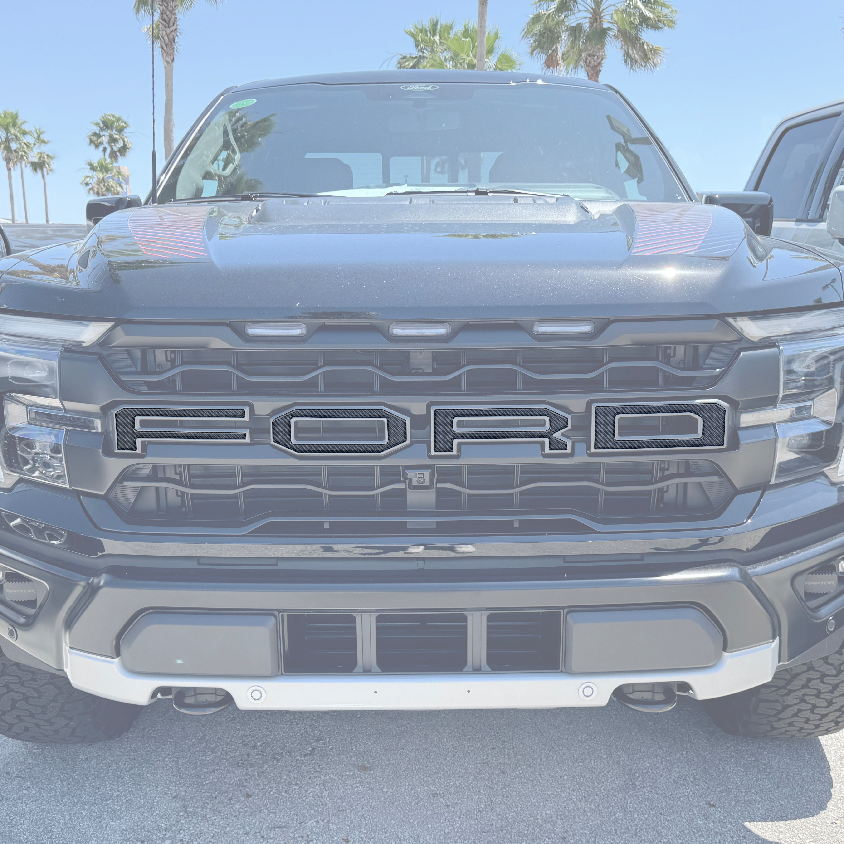 Tufskinz Raptor Front Grille Letters for Ford F-150 Raptor (2021-2026)