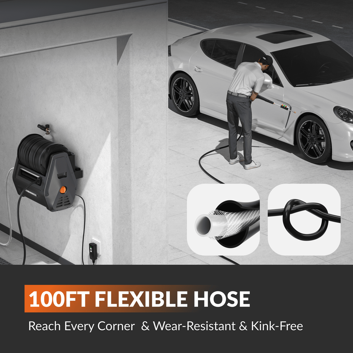 Giraffe Tools Grandfalls Retractable Pressure Washer G30