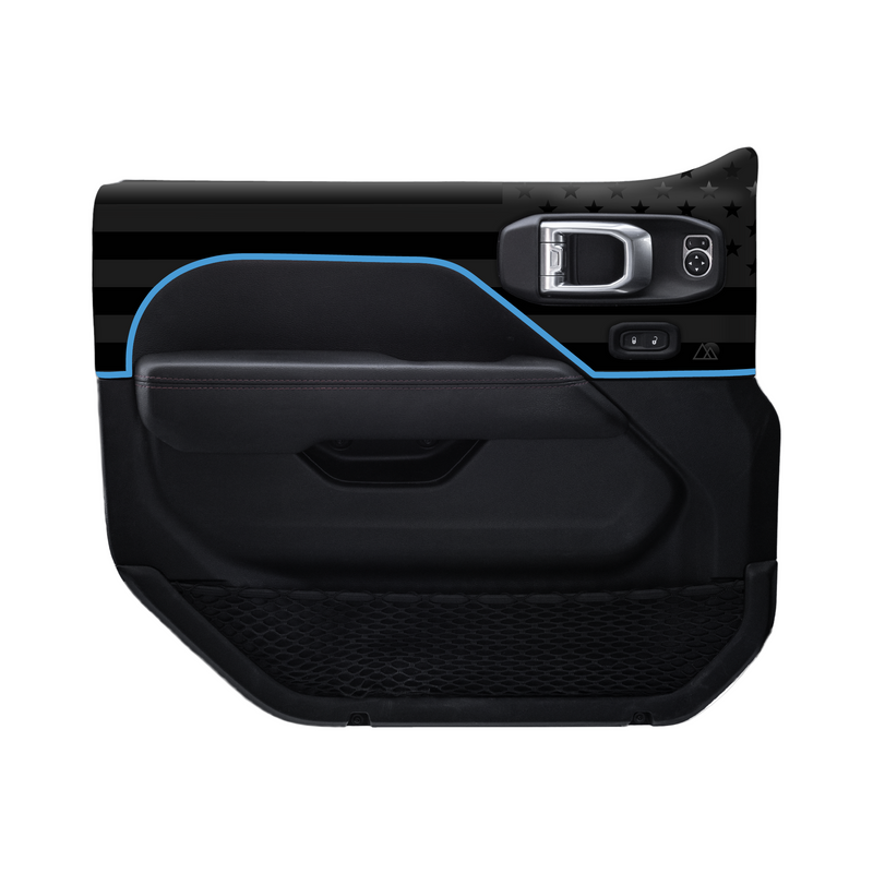 Adventure Life USA Door Skins Black Flag for Gladiator JT (2020-2025)