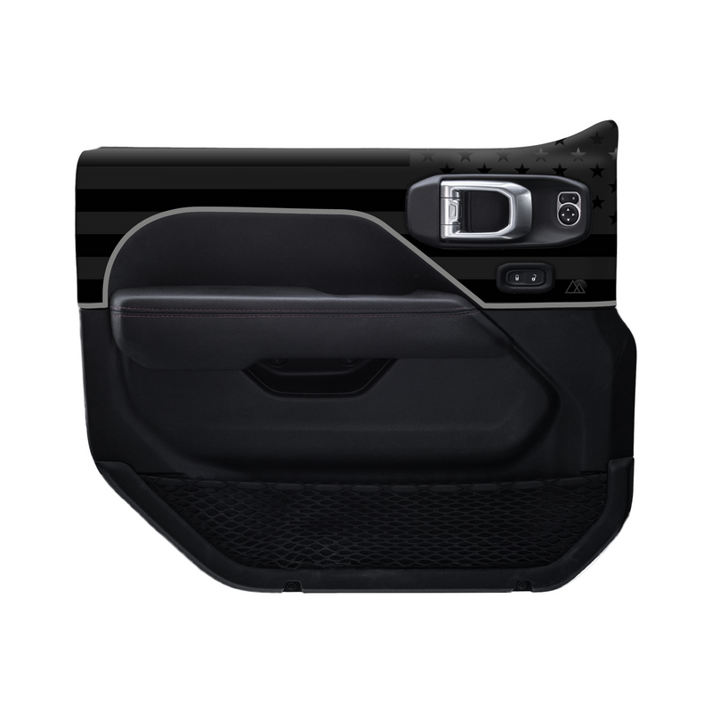 Adventure Life USA Door Skins Black Flag for Gladiator JT (2020-2025)