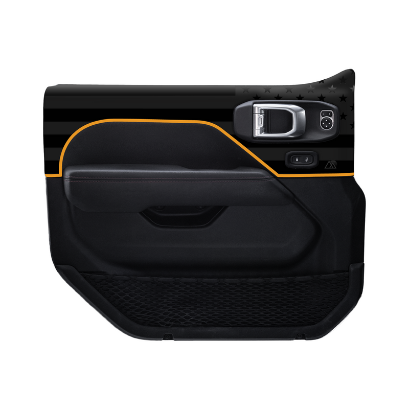 Adventure Life USA Door Skins Black Flag for Gladiator JT (2020-2025)