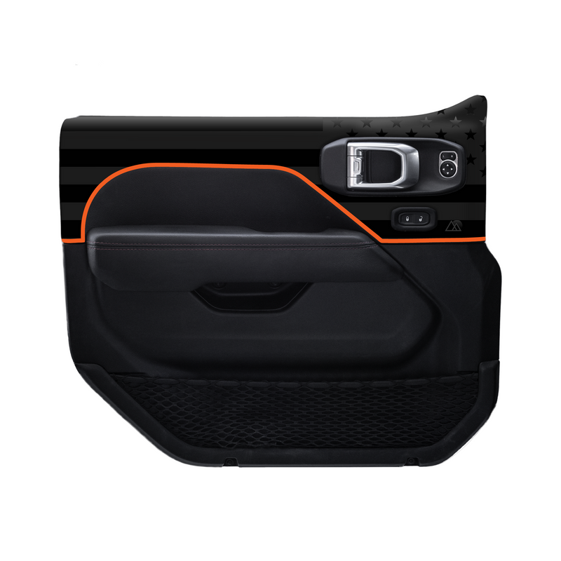 Adventure Life USA Door Skins Black Flag for Gladiator JT (2020-2025)