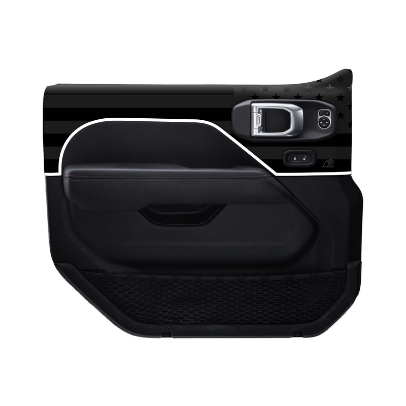 Adventure Life USA Door Skins Black Flag for Gladiator JT (2020-2025)