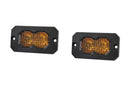 Diode Dynamics C2 2.0 Yellow Max Flush Mount LED Pod (Pair) - Aspire Auto Accessories