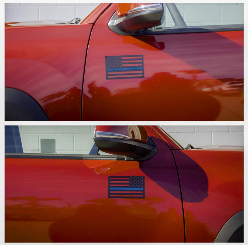 Tactilian American Flag Vehicle Magnets (Black)