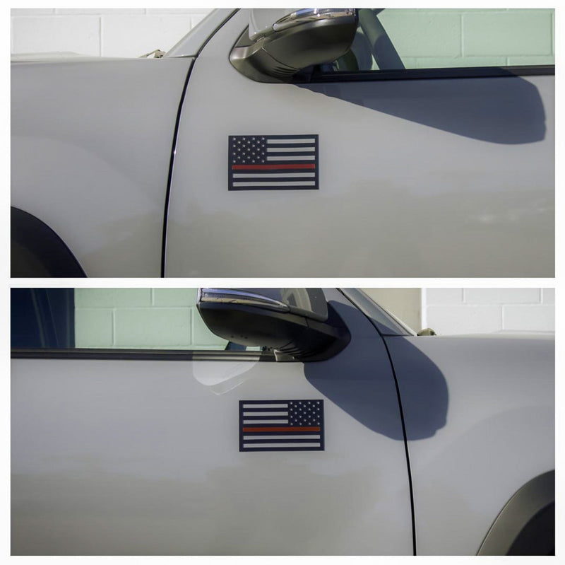 Tactilian American Flag Vehicle Magnets (Black)
