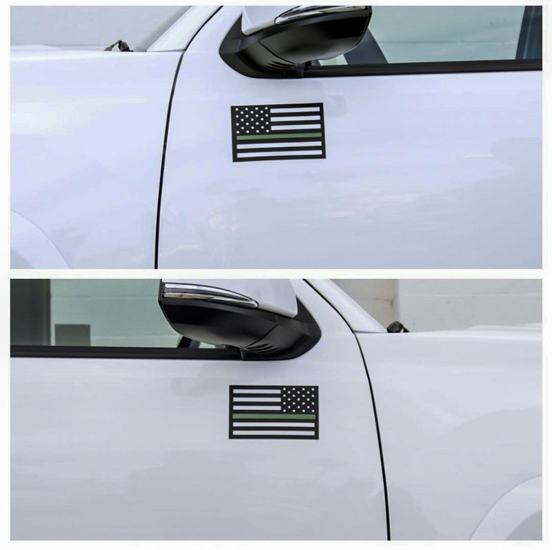 Tactilian American Flag Vehicle Magnets (Black)