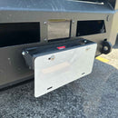 Backwoods Adventure Mods Flip Up Front License Plate Holder Hawse Fairlead