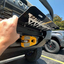 Backwoods Adventure Mods Flip Up Front License Plate Holder Hawse Fairlead