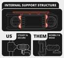 TRAXX™ - Assault Track Picatinny Dash Bracket With 20LITE Phone Holder & CB Microphone Holder | 2016 - 2023 Toyota Tacoma - Aspire Auto Accessories