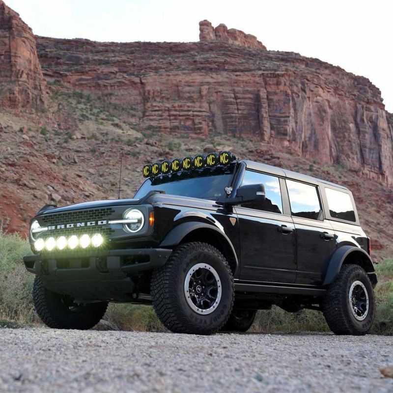 KC HiLites Gravity® LED Pro6 39" Light Bar Kit for Bronco Front Bumper (2021-2024)