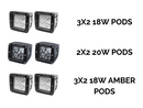 LED Fog Light Pod Replacements Brackets Kit For 2016-2023 Toyota Tacoma - Aspire Auto Accessories