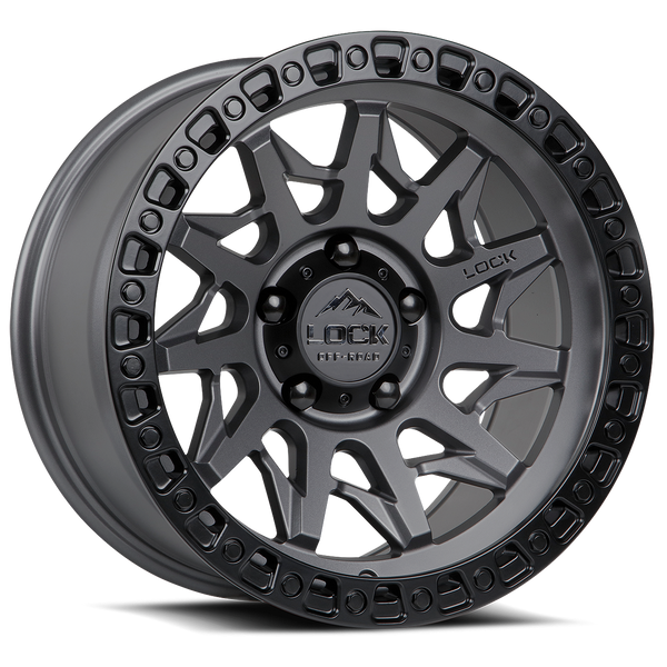 Lock Off-Road Lunatic Wheel (Matte Grey)
