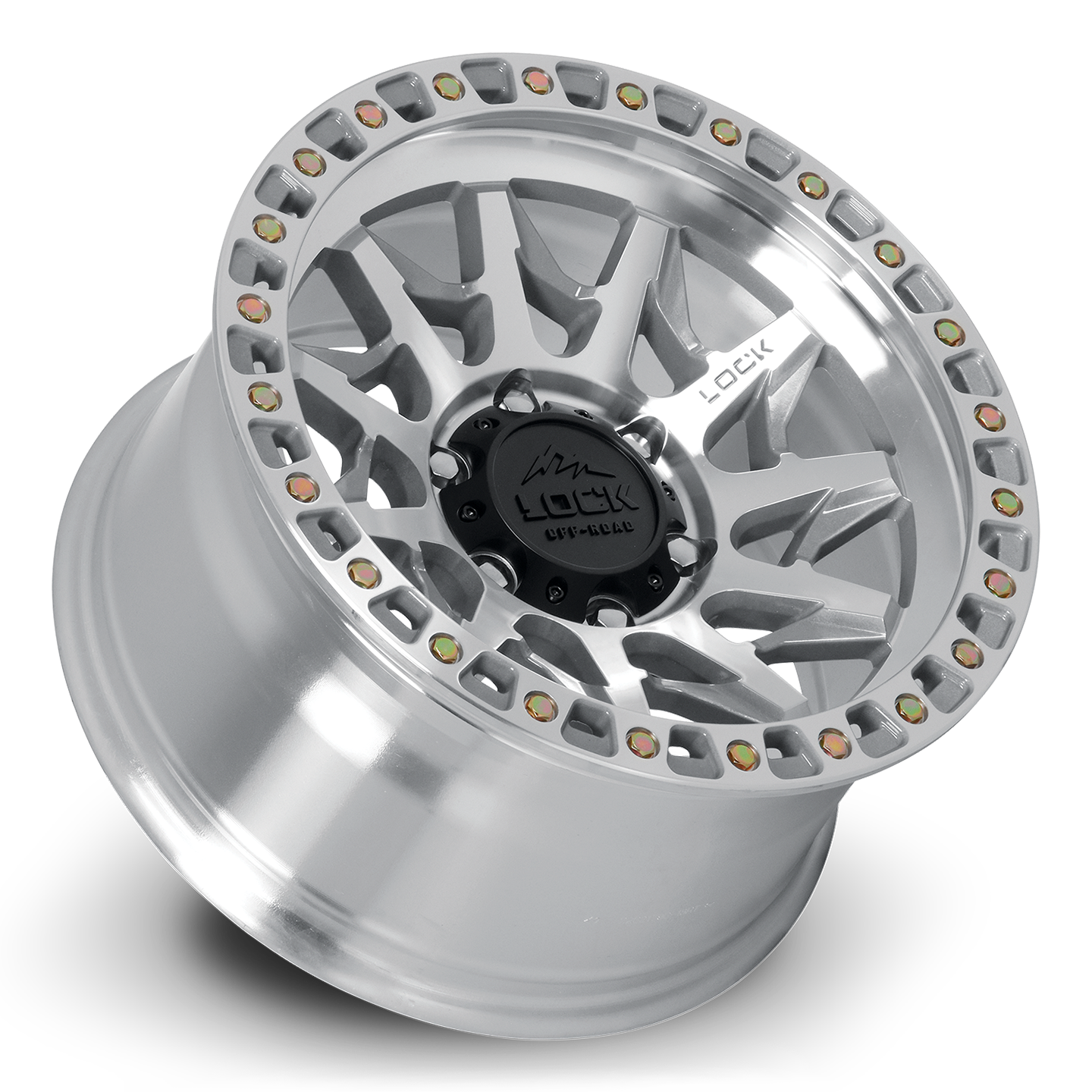 Lock Off-Road Lunatic Wheel (Machine Face Polish)