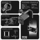 TRAXX™ - Slim Track Dash Bracket With Dual 20LITE Phone Mounts | 2016 - 2023 Toyota Tacoma - Aspire Auto Accessories