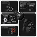 TRAXX - Slim Track Dash Bracket With 20LITE Phone & Midland Magnetic CB Radio Mic Mounts | 2016 - 2023 Toyota Tacoma - Aspire Auto Accessories