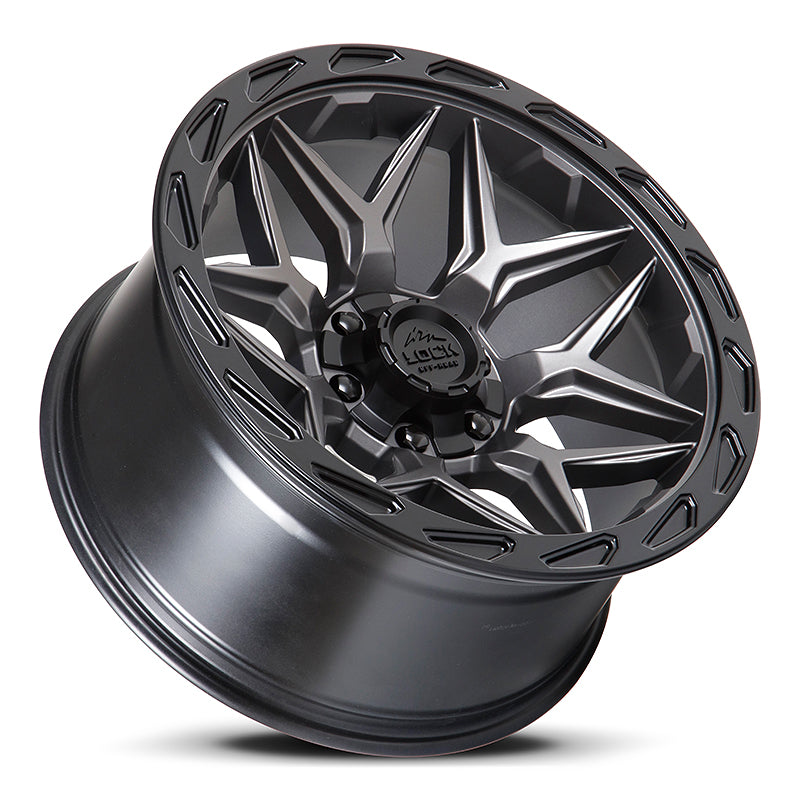 Lock Off-Road Matrix Wheel (Matte Grey)