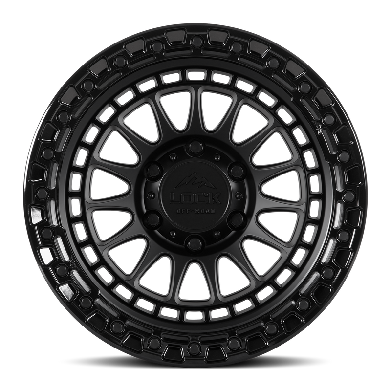 Lock Off-Road Mojave Wheels (Matte Black - Gloss Lip)