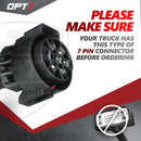 OPT7 Redline Parlux Triple Row LED Tailgate Light Bar Bundle with 7 Pin to 4 Pin Trailer Extension Adapter Harness with Reverse Wire for Tacoma (2005-2023) - Aspire Auto Accessories