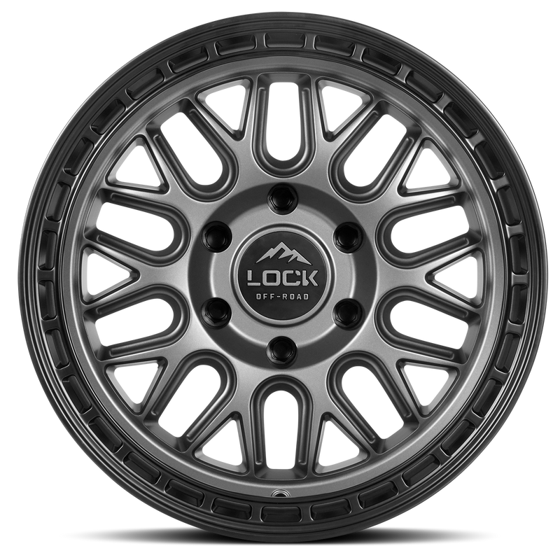 Lock Off-Road Onyx Wheel (Matte Grey)