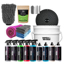 WASH&WHIPS Quick Detailing Pro Kit for Auto Detailing - 16-Piece Complete Car Care Set - Aspire Auto Accessories