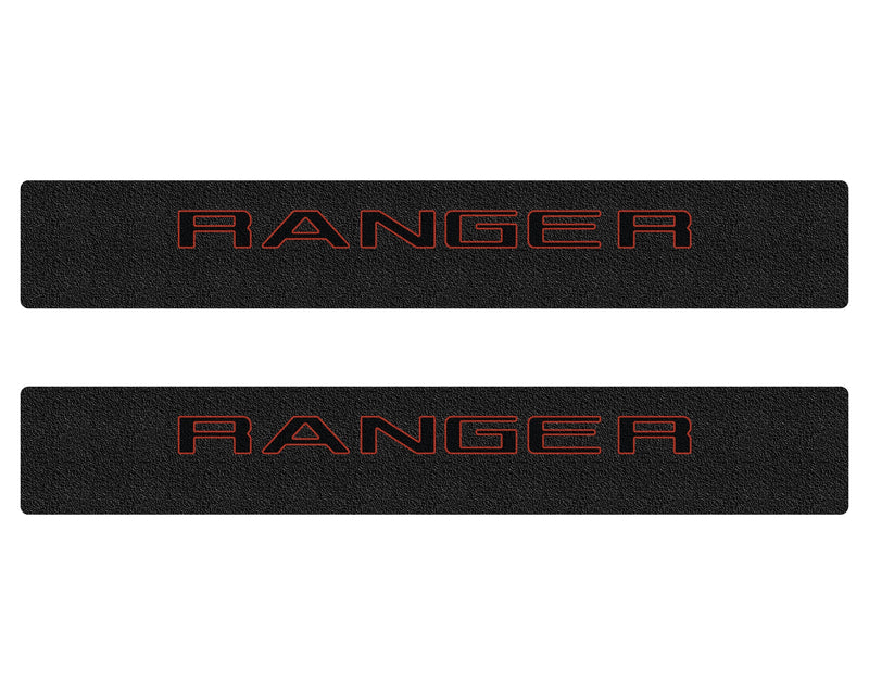 Tufskinz Textured Door Sill Protection Overlays for Ford Ranger (2019-2023)
