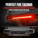 OPT7 Redline Parlux Triple Row LED Tailgate Light Bar with Reverse Light, Brake Light, & Sequential Turn Signals for Tacoma (2005-2023) - Aspire Auto Accessories