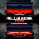 OPT7 Redline Parlux Triple Row LED Tailgate Light Bar with Reverse Light, Brake Light, & Sequential Turn Signals for Tacoma (2005-2023) - Aspire Auto Accessories