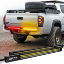 OPT7 Redline Parlux Triple Row LED Tailgate Light Bar with Reverse Light, Brake Light, & Sequential Turn Signals for Tacoma (2005-2023) - Aspire Auto Accessories