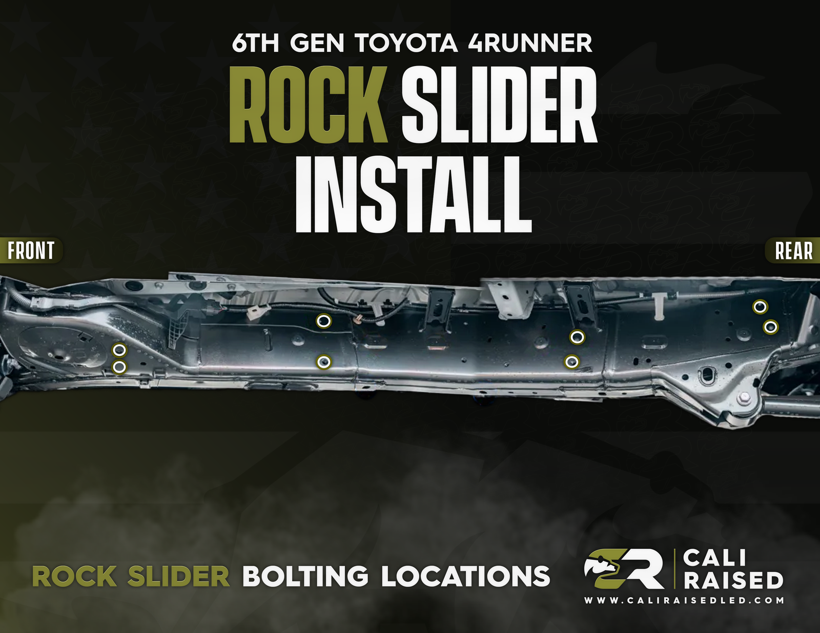 Cali Raised Trail Edition Rock Sliders for Toyota Land Cruiser 250 (20