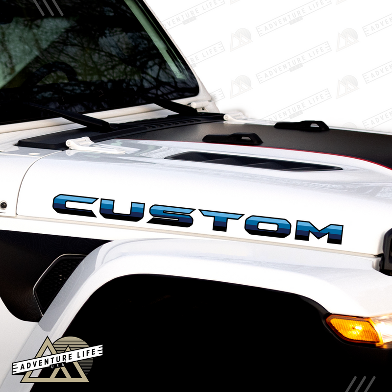 Adventure Life Custom Hood Lettering Inspired by Honcho Edition for Je