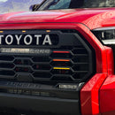Heritage Accent Vinyl Decals for 2022+ Tundra Grille (Red/Orange/Yellow) - Aspire Auto Accessories