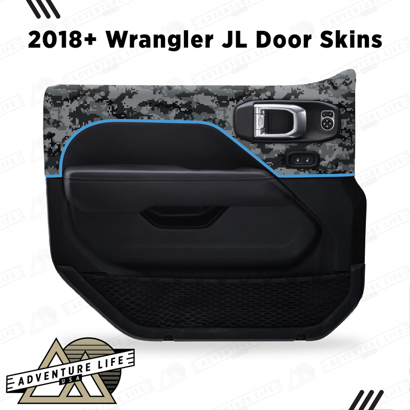 Adventure Life Digital Camo Door Skins for Wrangler JL (2018-2024)