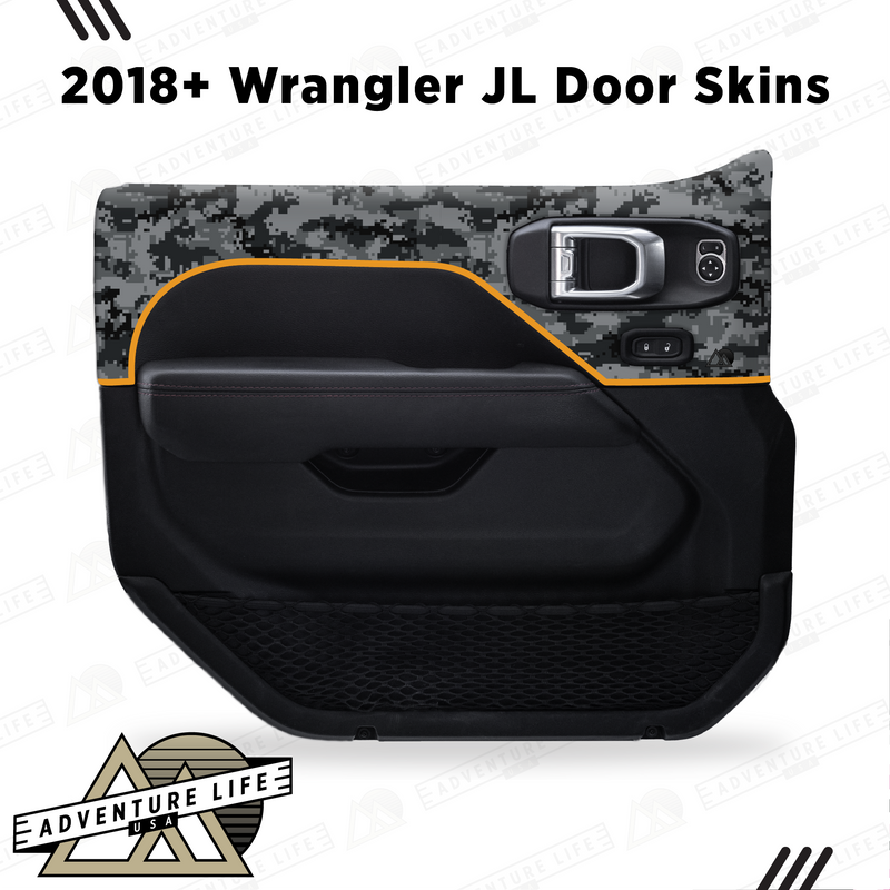 Adventure Life Digital Camo Door Skins for Wrangler JL (2018-2024)