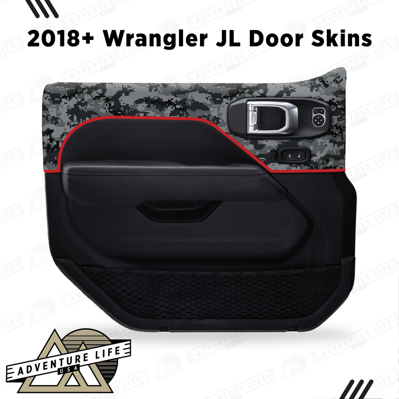 Adventure Life Digital Camo Door Skins for Wrangler JL (2018-2024)