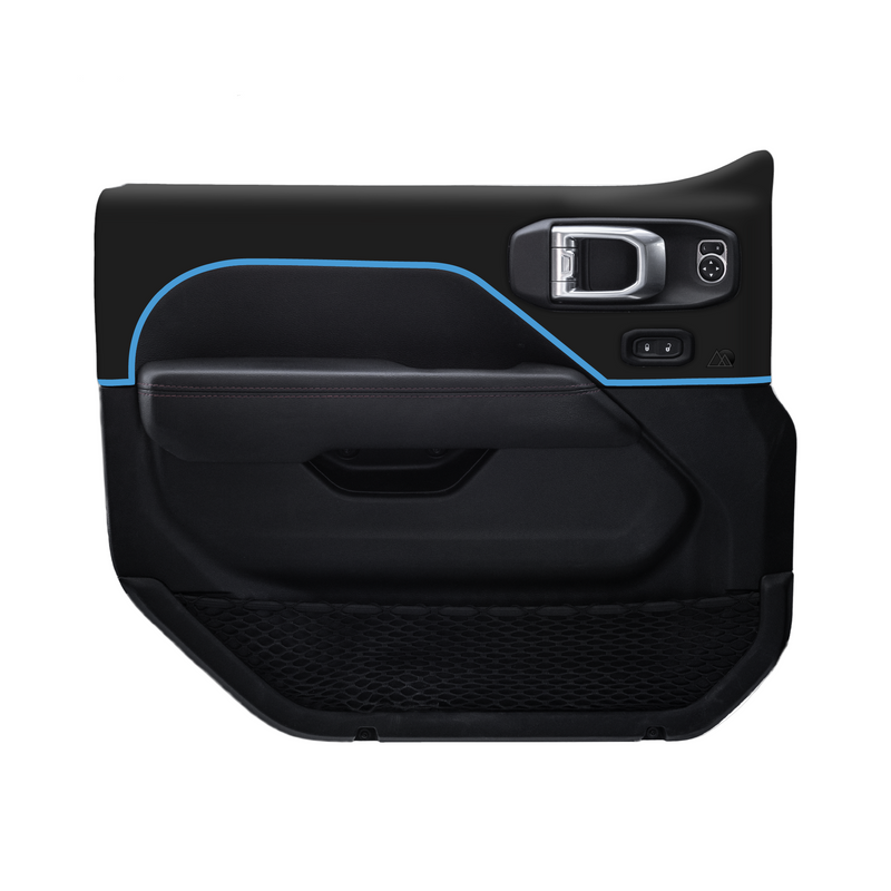 Adventure Life USA Door Skins Matte Black for Wrangler JL (2018-2024)