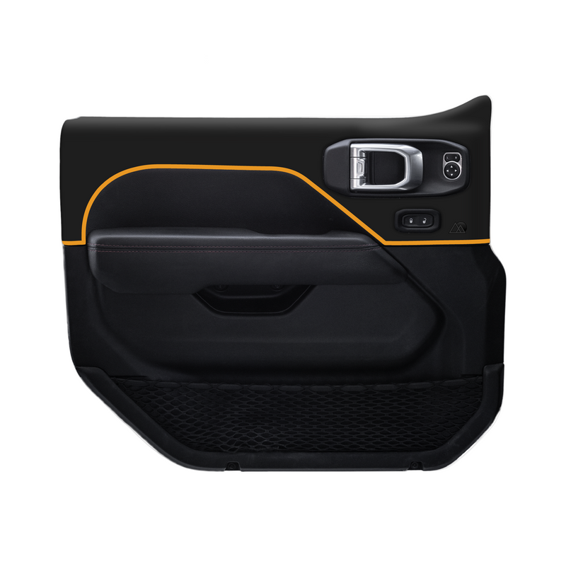 Adventure Life USA Door Skins Matte Black for Wrangler JL (2018-2024)