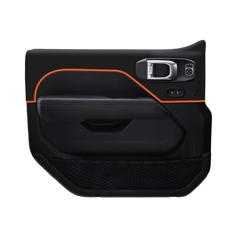 Adventure Life USA Door Skins Matte Black for Wrangler JL (2018-2024)