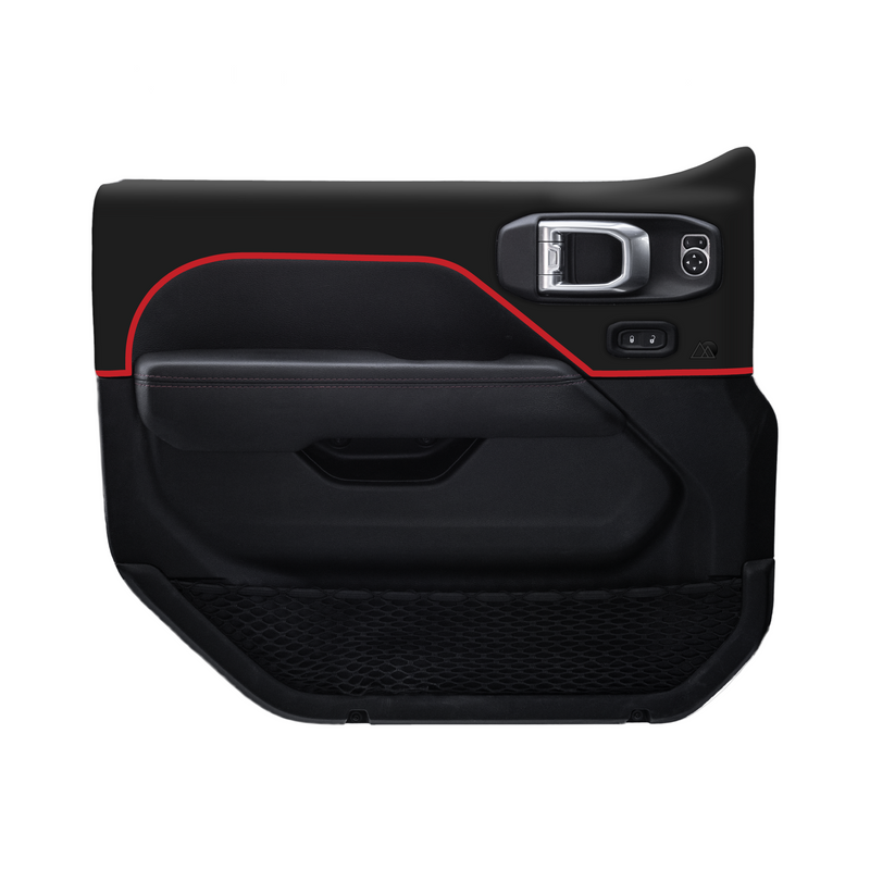 Adventure Life USA Door Skins Matte Black for Wrangler JL (2018-2024)