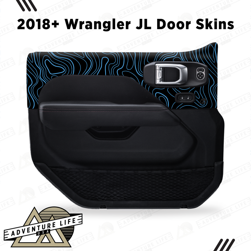 Adventure Life USA Door Skins Topographic for Wrangler JL (2018-2024)