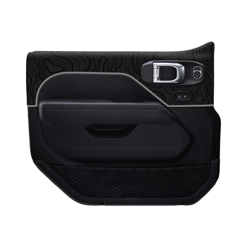 Adventure Life USA Door Skins Black Topo for Wrangler JL (2018-2024)