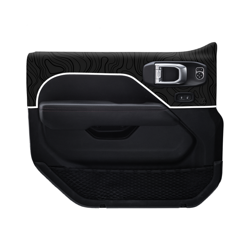 Adventure Life USA Door Skins Black Topo for Wrangler JL (2018-2024)