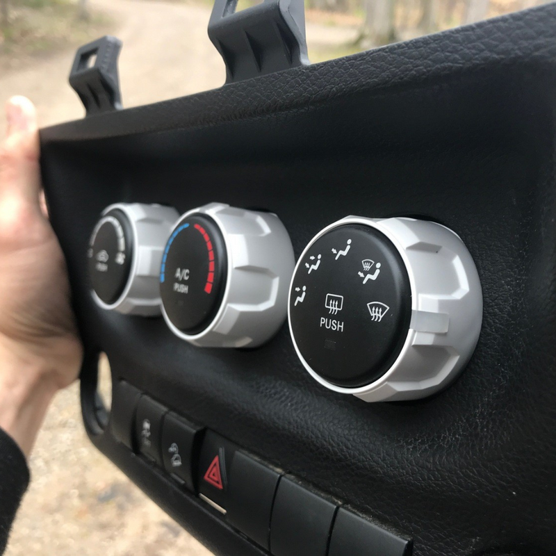 AJT Climate Knobs for Jeep Wrangler JK (2011-2018) - Aspire Auto Accessories