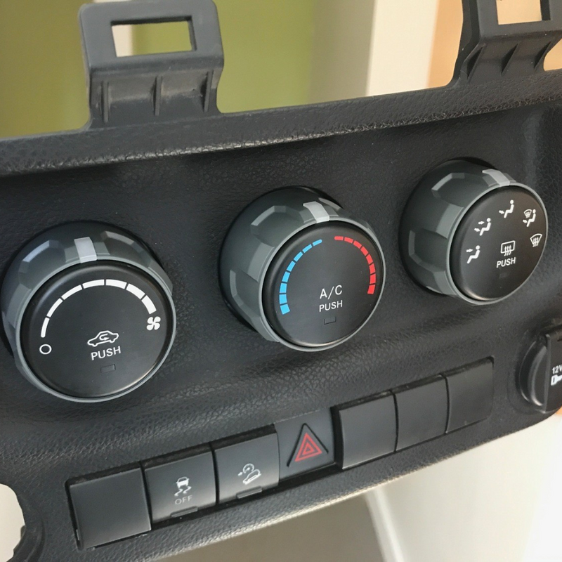 AJT Climate Knobs for Jeep Wrangler JK (2011-2018) - Aspire Auto Accessories