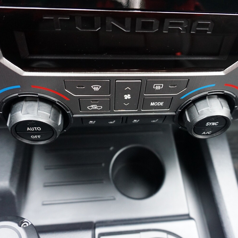 AJT Design Climate Knob Trim Rings for 2014-2021 Tundra - Aspire Auto Accessories