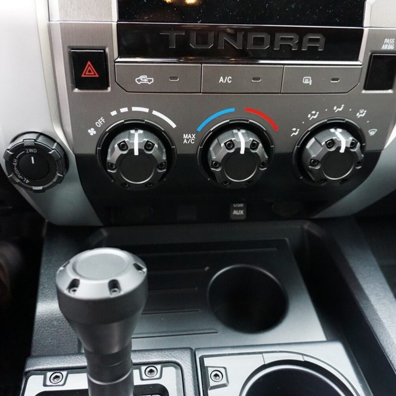 AJT Design Climate Knob Trim Rings for 2014-2021 Tundra - Aspire Auto Accessories