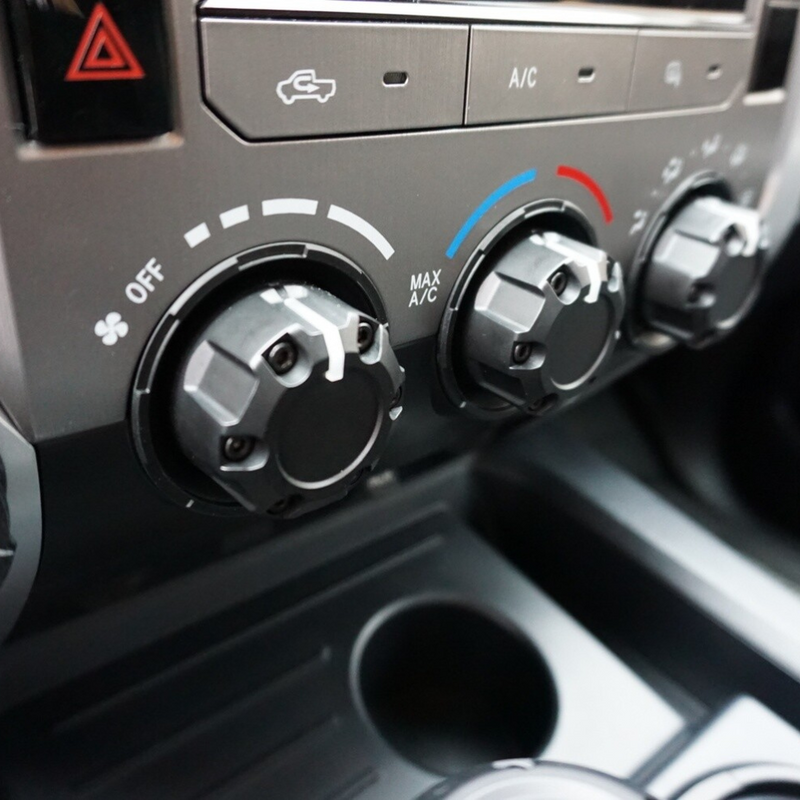 AJT Design Climate Knob Trim Rings for 2014-2021 Tundra - Aspire Auto Accessories