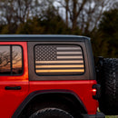 Adventure Life USA American Flag Window Graphics for Wrangler (1996-2024) - Aspire Auto Accessories