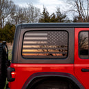 Adventure Life USA American Flag Window Graphics for Wrangler (1996-2024) - Aspire Auto Accessories